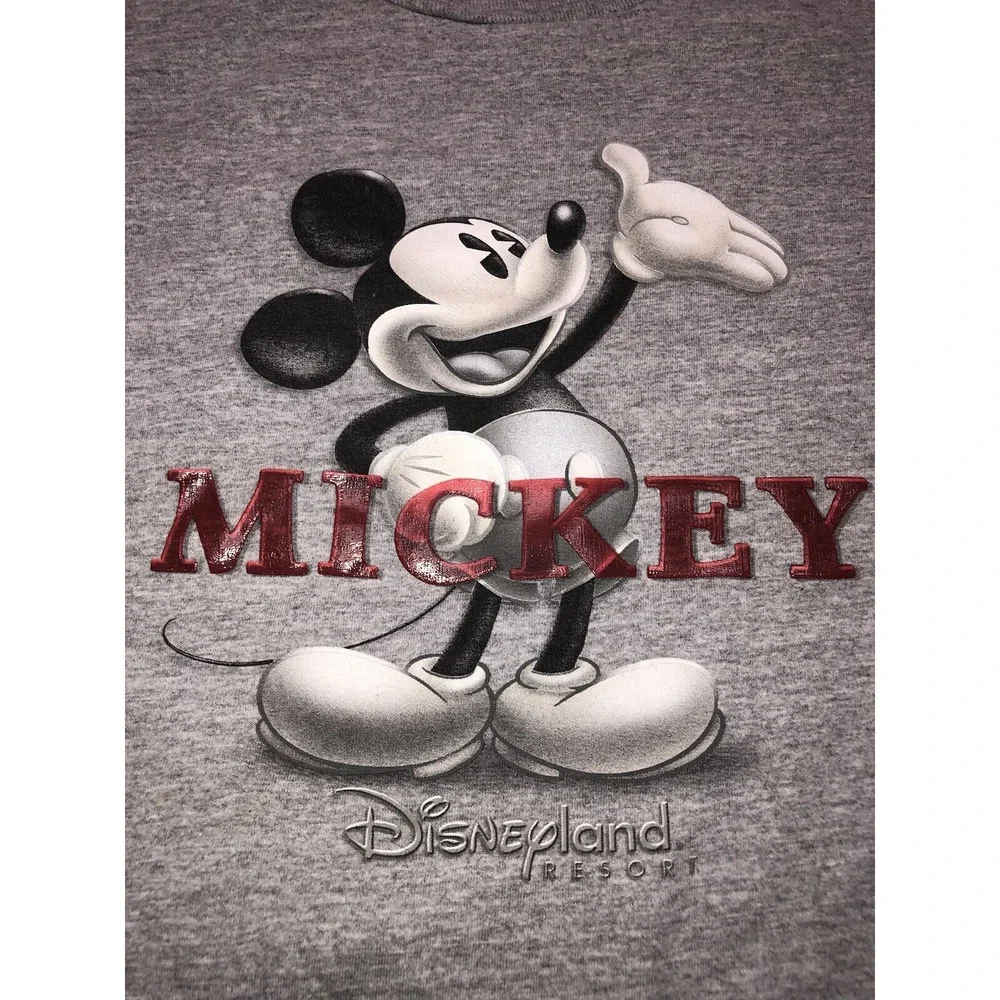 Vintage Disneyland Resort Mickey Mouse T Shirt Men's‎ L Gray